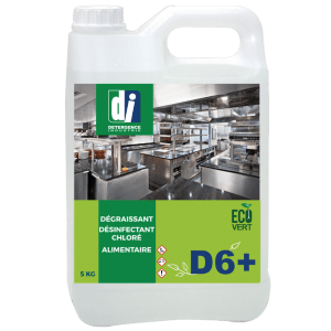 degraissant desinfectant chlore alimentaire d6+ DETERGENCE INDUSTRIE